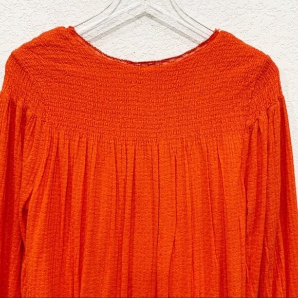 Free People Begonia Flower Embroidered Peasant Top - Picture 8 of 8